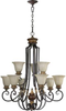 6101-9-44 Large Chandeliers-Glass Shade - 435918 - Capital Lighting, Inc.