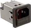 Filter, AC Line; 1; 125/250 VAC; 10 A; 0.5 mA (Max.) @ 250 V/60 Hz; Black - 70080618 - Allied Electronics, Inc.