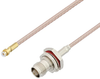 Snap-On MMBX Plug to TNC Female Bulkhead Cable 24 Inch Length Using RG316 Coax - PE3C4025-24 - Pasternack