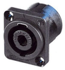 NEUTRIK NL4MPB SPEAKON 4 POLE D-SIZE RECEPTACLE GOLD CONTACT -- NEUNL4MPB