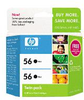 HP 56 C9319FN OEM Blk Ink Twin Pack - 102007467 - LaserCycle