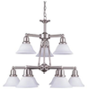 39063BLE-962 Mid. Chandeliers-Glass Down - 730337 - Capital Lighting, Inc.