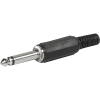 Plug, solder terminal, insulated, 2-pole, Audio Plug/Sockets, 6.3 mm - 4833.1210 - SCHURTER Inc