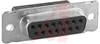D-Sub Receptacle; Steel; Crimp Snap; Female; 2; Tin - 70082672 - Allied Electronics, Inc.
