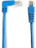 6FT BL CAT5e 100MHz Angle Patch Cable UTP CM Molded Down-Straight - EVNSL21E-0006-90DS - Black Box
