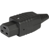 IEC Connector C21, for very hot conditions 155°C, Rewireable, Straight - 1658 - SCHURTER Inc
