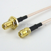 SMA Female Bulkhead to SMA Female Cable RG-316 Coax in 36 Inch and RoHS - FMC1213315LF-36 - Fairview Microwave Inc.