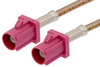 Violet FAKRA Plug to FAKRA Plug Cable 36 Inch Length Using RG316 Coax - PE38755H-36 - Pasternack
