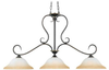 Island/Pool Table-3 Light Bar - 23341 - Light Center (The)