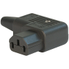 IEC Connector C13, Rewireable, Angled - 4785 - SCHURTER Inc