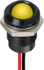 Led Panel Indicator, Yellow, 14Mm, 24Vdc Rohs Compliant Apem - 65AH9451 - Newark, An Avnet Company