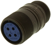 Circular Connector Receptacle, Size 18, 4 Position, Cable; Product Range Amphenol Industrial - 27W8961 - Newark, An Avnet Company