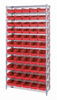 Bins & Systems - 4'' Shelf Bins (QSB Series) - Wire Shelving Units - WR12-106 - Image