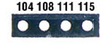 04SCOPOML4F01PK - Irreversible 4-Point Micro Horizontal Temperature Label, 199-230F; 10/Pk -- GO-08068-44 - Image