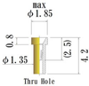 Small Size Socket Pin, Thru Hole Socket Pin -- JSP0020-GG - Image