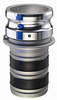 Aluminum Part E Male Adapter x Hose Shank -- AL-ELF150 - Image