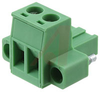 Plug with screw flange, nominal current12 Amps 250V 2 position screw term - 70055255 - Allied Electronics, Inc.