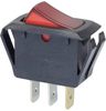 Rocker Switch, Spst, Red, Panel; Switch Operation E-Switch - 24R3869 - Newark, An Avnet Company