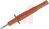 Probe, Test; 0.08 in.; Stainless Steel;20; Red; 4 mm Banana Plug; IEC Approved - 70188697 - Allied Electronics, Inc.