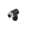 M12 Field Attachable Connector: female, angled, 4-pin, A-coded, unshielded, black housing, screw type, 230 V AC/DC - RKCWN 4/7 - Belden Inc.