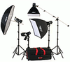 FL280K KIT: (DISCONTINUED) 4-LIGHT 860 WATT-SECOND PRO SOFT BOX STUDIO KIT - 401509 - Smith-Victor Corporation
