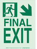 Glow-In-The Dark Safety Guidance Sign - NYC Approved - 81721 - Brady Corporation