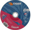 Weiler TIGER Aluminum Oxide Cutting Wheel - Type 27 - Depressed Center Wheel - 7 in Diameter - 7/8 in Center Hole - Thickness.060 in - 57046 - 012382-57046 - R. S. Hughes Company, Inc.