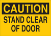 Brady B-302 Polyester Rectangle Yellow Door, Gate & Pathway Sign - 14 in Width x 10 in Height - Laminated - TEXT: CAUTION - 84711 - 754476-84711 - R. S. Hughes Company, Inc.