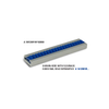 Flexirack, 0.8 Module, 2000mm Stock Length, 3mm Face Width. Material- Acetal - Blue. -- A 1M12MYHF082000 - Image