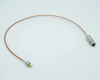 Coaxial Cable Assembly, In-Vacuum, Grounded Shield BNC to Female Contact Connectors, 50 Ohm Coaxial Cable w/ Kapton Insulation, 19″ Length - A7301-2-CN - MPF Products, INC.