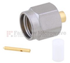 SMA Male (Plug) Connector For .086 SR, RG405, RG405 Tinned Cable, Solder, Passivated Stainless Steel Body, Length 0.335 In - SC3020 - Fairview Microwave Inc.