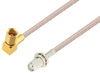 SMA Female Bulkhead to SSMC Plug Right Angle Cable 60 Inch Length Using RG316 Coax - PE3C4412-60 - Pasternack