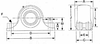 Type E 4-Bolt Heavy Duty Mounted Units -- Type E 2-Bolt Pillow Block 100mm - Image