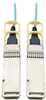 QSFP28 to QSFP28 Active Optical Cable - 100GbE, AOC, M/M, Aqua, 15 m (49.2 ft.) - N28H-15M-AQ - Tripp Lite by Eaton