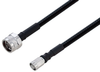 Fire Rated N Male to NEX10 Male Low PIM Cable 60 Inch Length Using SPF-250 Coax Using Times Microwave Parts - PE3C6362-60 - Pasternack