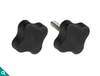 Two-Shot Four Arm Clamping Knobs - 2813-D - Davies Molding, LLC