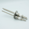Power Feedthrough, 12000 Volts, 93 Amps, 3 Pins, 0.25″ Molybdenum Conductor, 2.95″ QF / KF Flange - A0115-14-QF - MPF Products, INC.