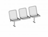 Seating System Allegro, 3-seater, Fixed With Base Plate - 5223299 - Erlau