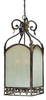 25736-BBZ Foyer/Hall Lanterns-Glass w/Frame - 408243 - Capital Lighting, Inc.