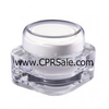 Airless Bottle, Matte Gold Cap, Clear Body, 15 mL -- CPR06GGC - MSX015 - Image