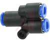 Fitting, union Y, for 6mm OD tubing - 70071172 - Allied Electronics, Inc.