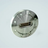 Subminiature D-type Multipin Feedthrough, 25 Pins, 500 Volts, 5 Amps per Pin, 4.50″ Conflat Flange - A1557-3-CF - MPF Products, INC.
