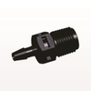 Threaded Connector, Barbed, Black - N4S431 - Qosina Corp.