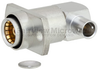 Right Angle BMA Jack (Female) Slide-On Connector 2 Hole Flange (Panel Mount) For RG402, RG402 Tinned, .141 SR Cable, Solder -- FMCN1214 - Image