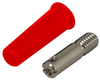 Conn, Banana, Jack, 36A, Screw, Red; Gender Cal Test Electronics - 52AC2157 - Newark, An Avnet Company