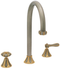 Scallop Deck-Mount Gooseneck Tub Spout: N&ordm; 12804 Two-Valve Deck-Mount Tub Set - 12804 - P. E. Guerin