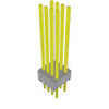 Headers, Male Pins - 612-MTMS-104-59-G-D-535-ND - DigiKey