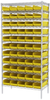 Akro-Mils Shelfmax 2000 lb Adjustable Yellow Chrome Steel Open Adjustable Fixed Shelving System - 60 Bins - 2000 lb Total Capacity - AWS183630138 YELLOW - AWS183630138 YELLOW - R. S. Hughes Company, Inc.