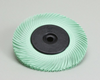 3M Scotch-Brite Aluminum Oxide BB-ZB Radial Bristle Brush - Ultra Fine Grade - 1 in Center Hole - 6 in Outside Diameter - 33217 - 048011-33217 - R. S. Hughes Company, Inc.
