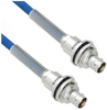 Halogen Free Cable Assembly TRB Insulated Bulk Head 3-Lug Cable Jack to Jack with Bend Relief MIL-STD-1553 .242